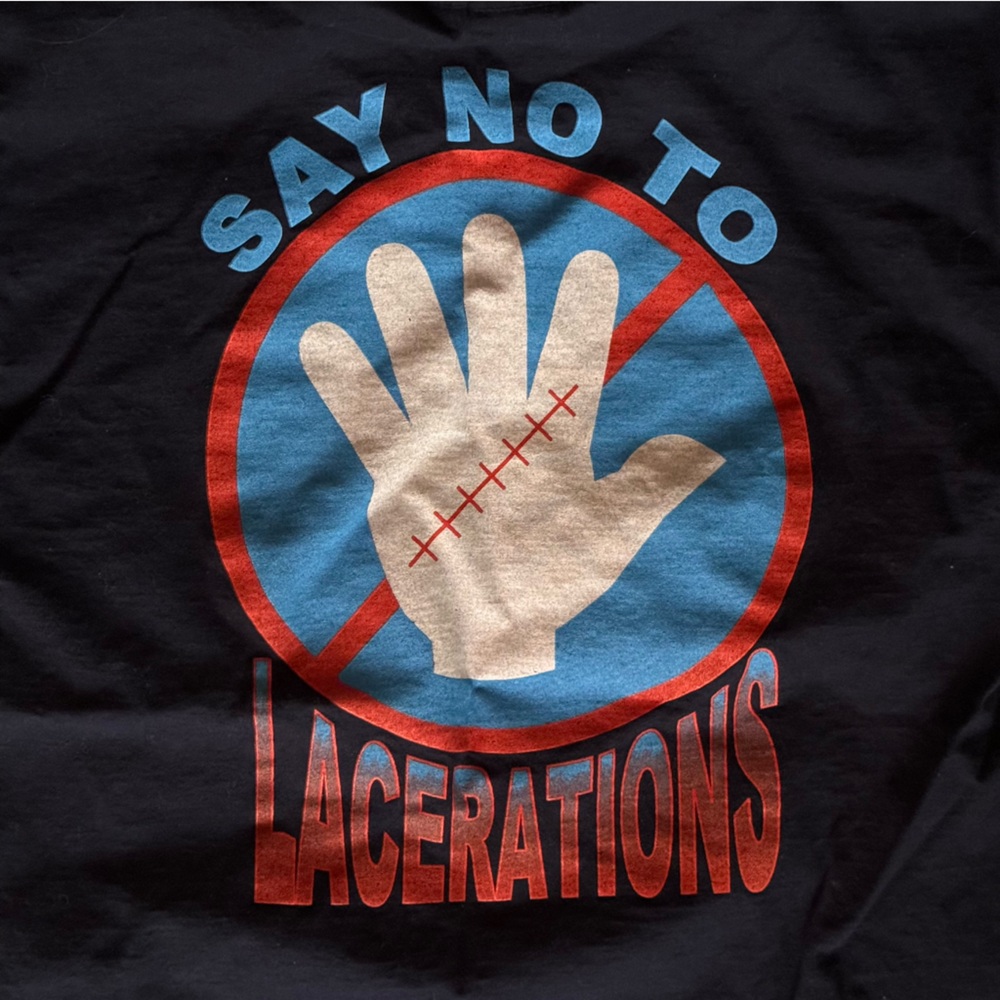 Vintage UAW / auto workers “No Lacerations” tee made in USA